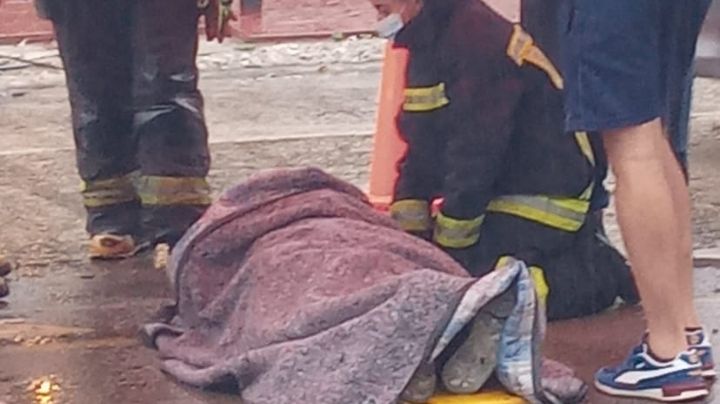 Una mujer herida en un accidente en Av. Libertad